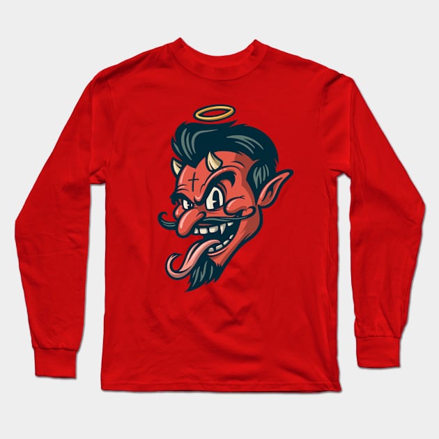 The Devil Long Sleeve T-Shirt by Oronoz